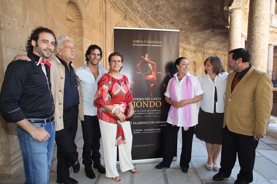 The Regional Minister of Culture presents the spectacle Poema del Cante Jondo interpreted by the Ballet Flamenco de Andalucía