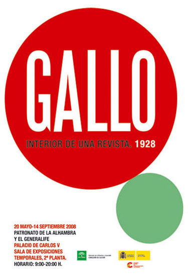 Gallo. Interior of a magazine. Exhibition