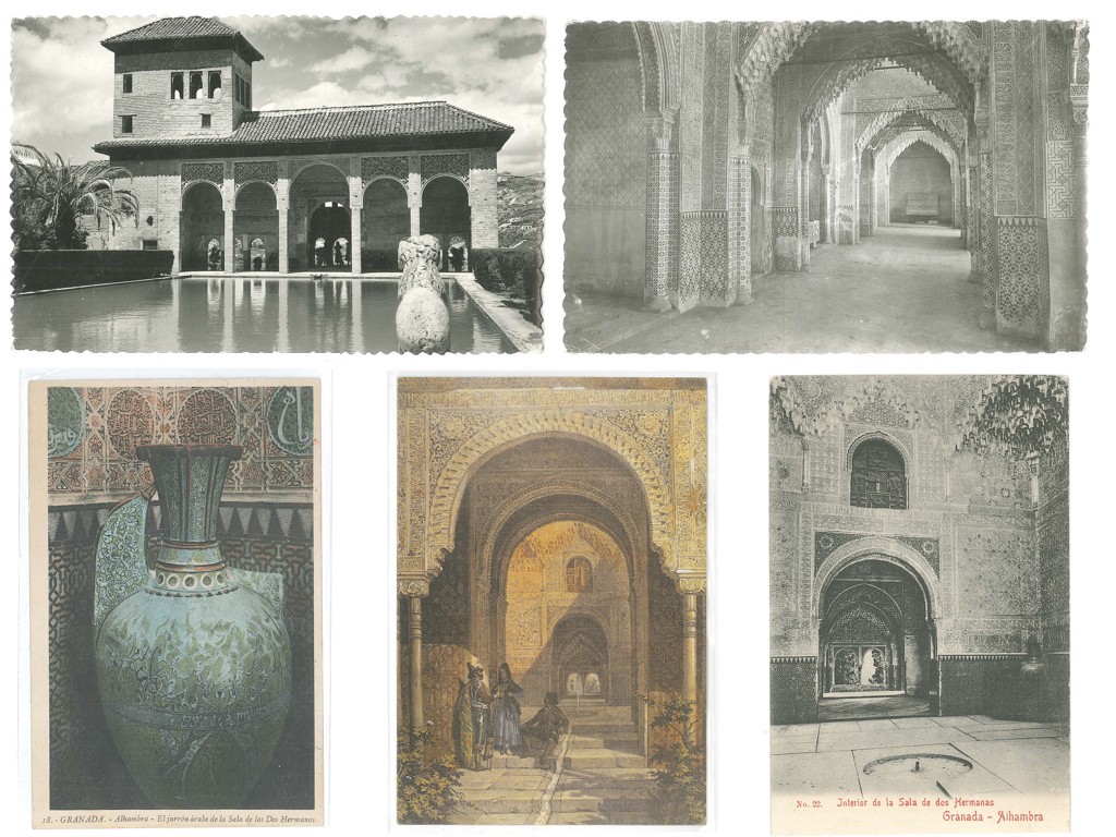 Las piezas del Museo de la Alhambra en tarjetas postales